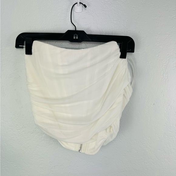 Miss8 Los Angeles White Ivory Bone In Ruched Corset - Picture 2 of 7